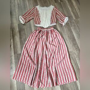 Vintage 18th Century Period Costume Dress Cottagecore Western Prairie Victorian